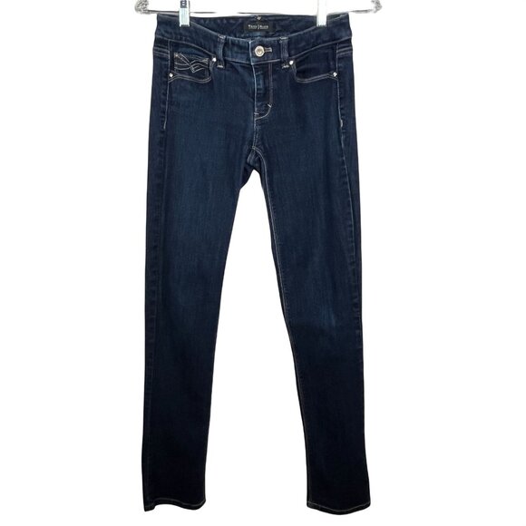 White House Black Market Dark Blue Straight Leg Jeans - Picture 2 of 13